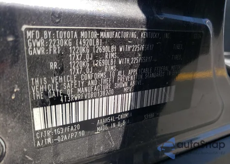 2024 Toyota Rav4 Xle from USA, damaged, VIN 4T3RWRFV0RU138210